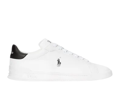 Polo Ralph Lauren Heritage Court 2 Leather Sneaker "White/Black"