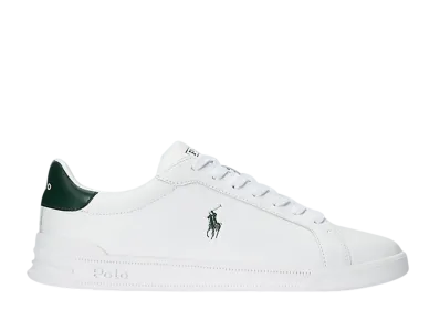 Polo Ralph Lauren Heritage Court 2 Leather Sneaker "White/College Green"
