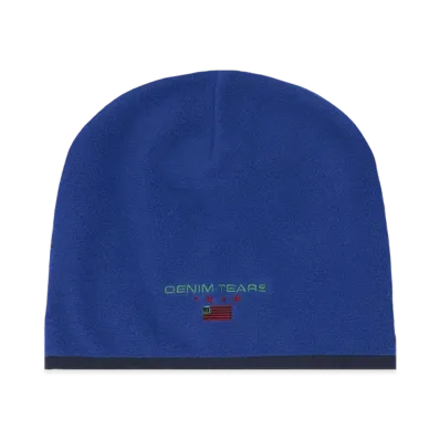 DENIM TEARS Polar Fleece Beanie "Royal Blue"