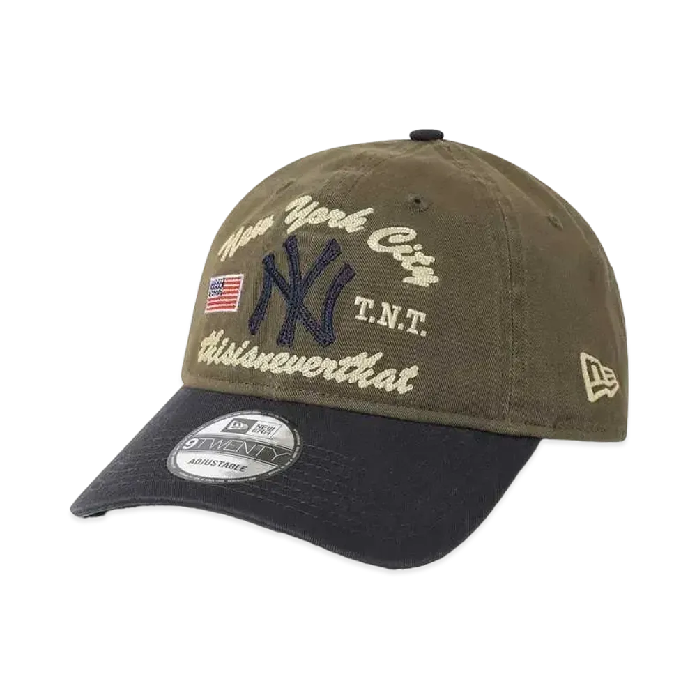 NEW ERA x thisisneverthat x MLB Classic 9Twenty Adjustable Cap #1 "Moss Stone"