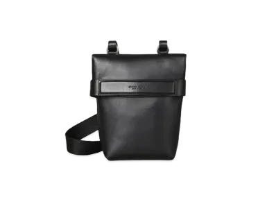 Bottega Veneta Small Paper Calfskin Crossbody Bag "Black"