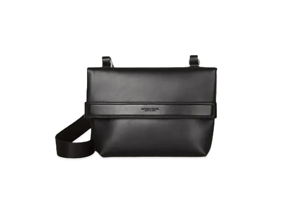 Bottega Veneta Small Paper Calfskin Crossbody Bag "Black"