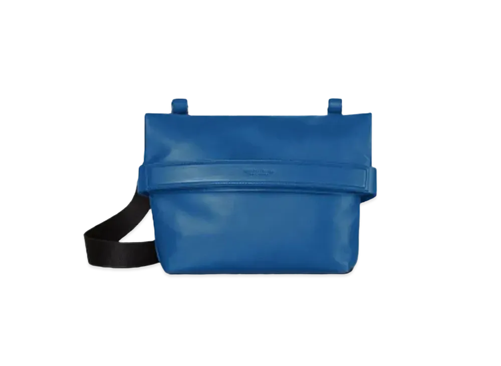 Bottega Veneta Small Paper Calfskin Crossbody Bag "Blue"