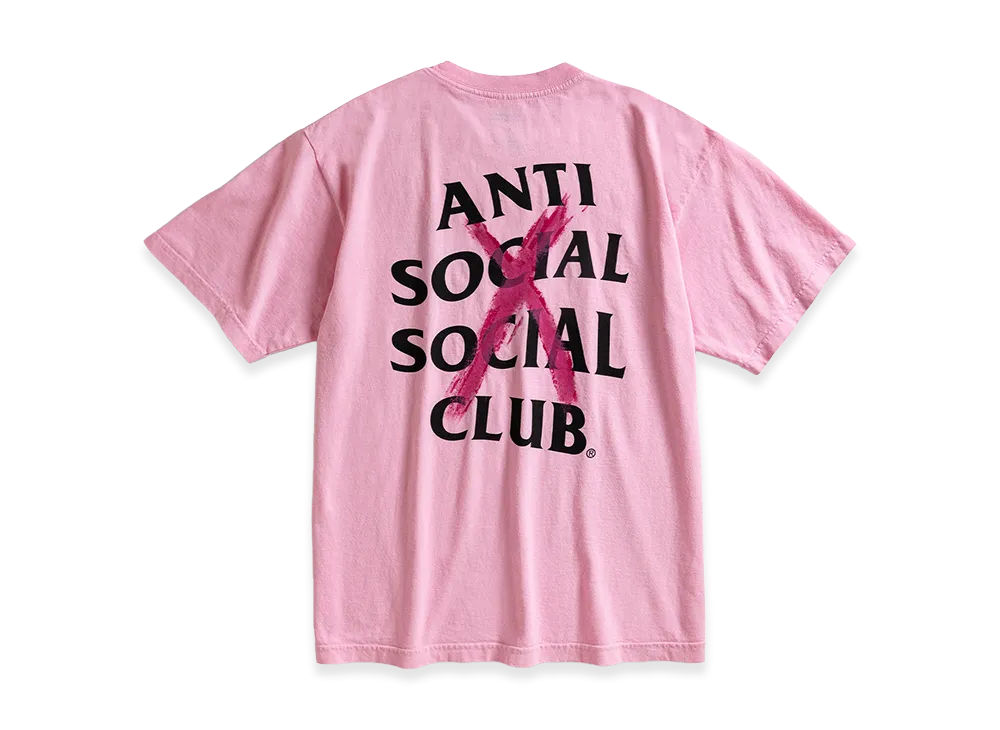 ANTI SOCIAL SOCIAL CLUB Cancelled Paint Tee "Pink"