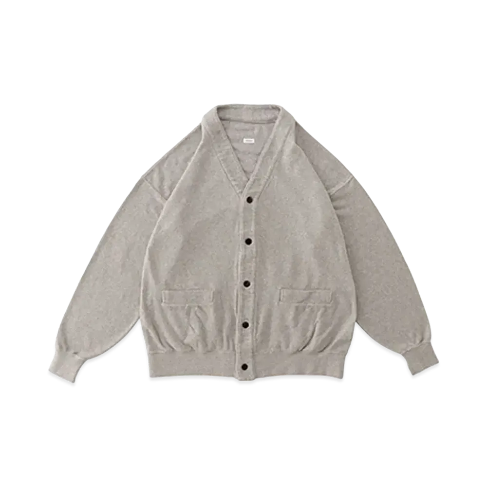 visvim SELMER LONG CARDIGAN (C/WS PILE) "Grey"