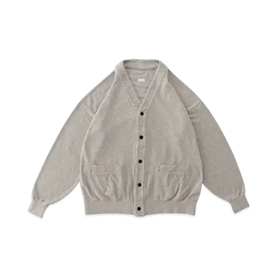 visvim SELMER LONG CARDIGAN (C/WS PILE) "Grey"