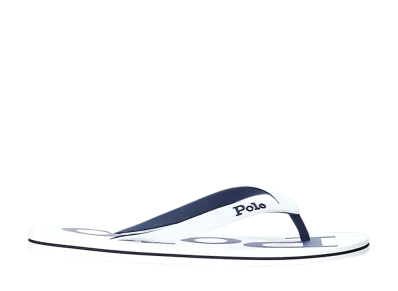 Polo Ralph Lauren Bolt Logo Flip-Flop "White/Newport Navy"