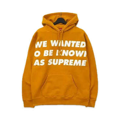 Supreme Known As Hooded Sweatshirt "Yellow"