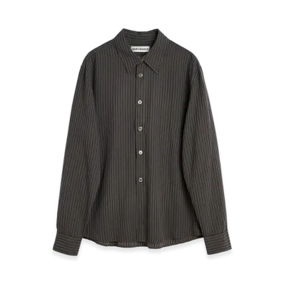 OUR LEGACY Beyond Shirt "Iron Stripe Ceremony Viscose"