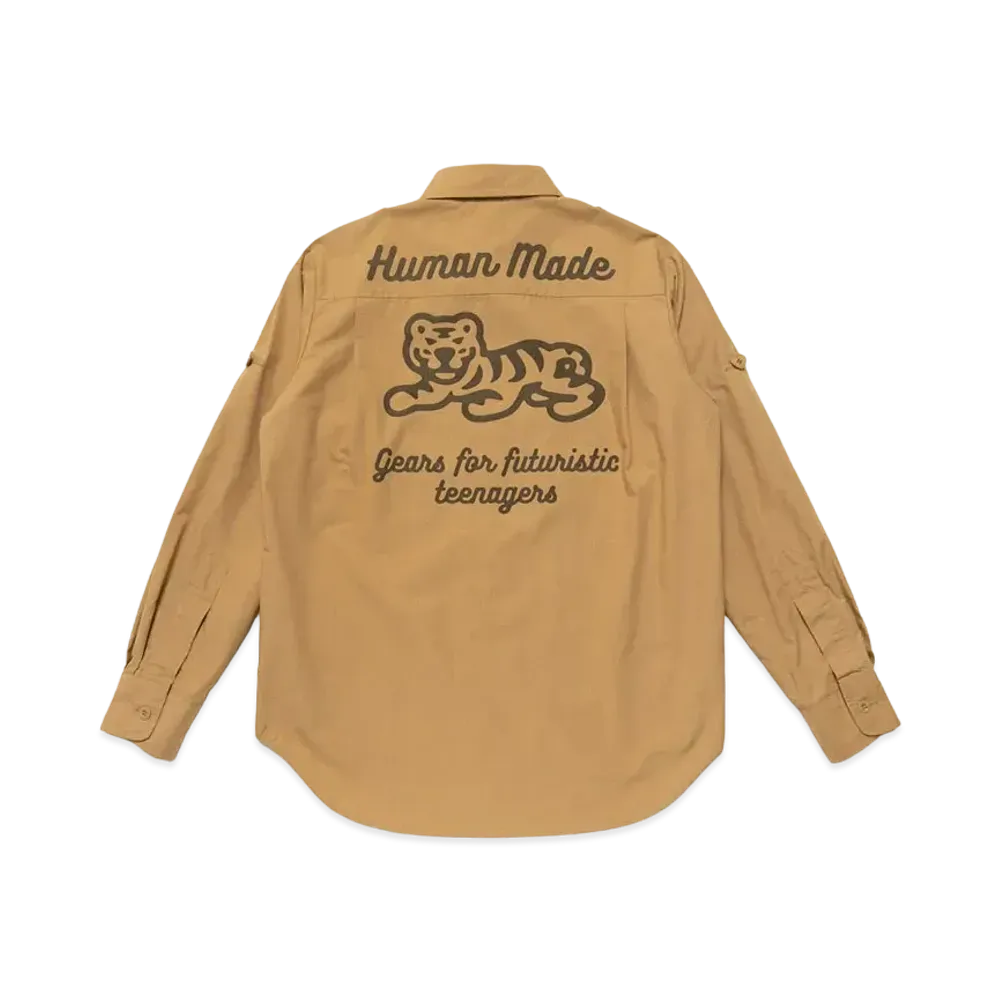 HUMAN MADE HUNTING L/S SHIRT "Beige"