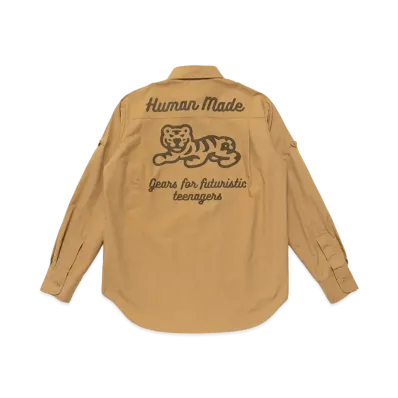 HUMAN MADE HUNTING L/S SHIRT "Beige"