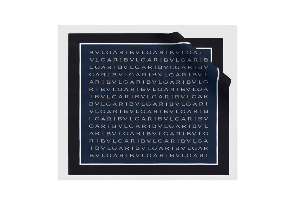 BVLGARI Heritage Scarf "Blue"
