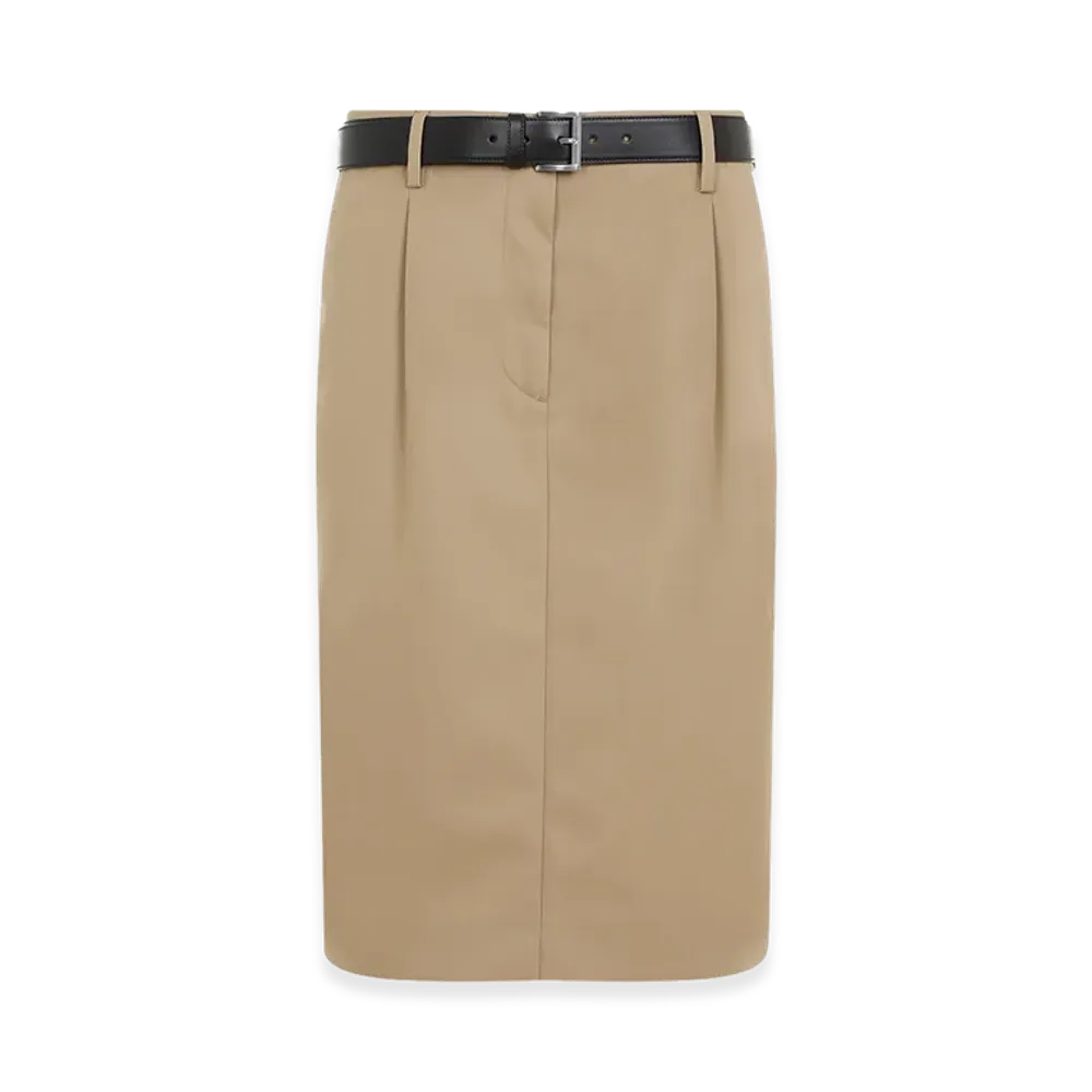 PRADA Women's Twill Skirt "Beige"