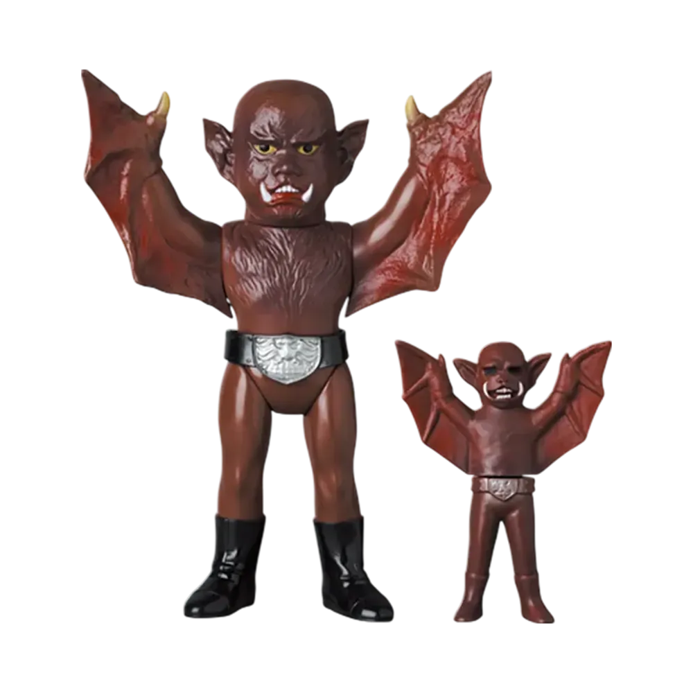 MEDICOM TOY "Toei Retro Sofvi Collection" -Masked Rider- Batman (New Color) + Mini Soft Vinyl