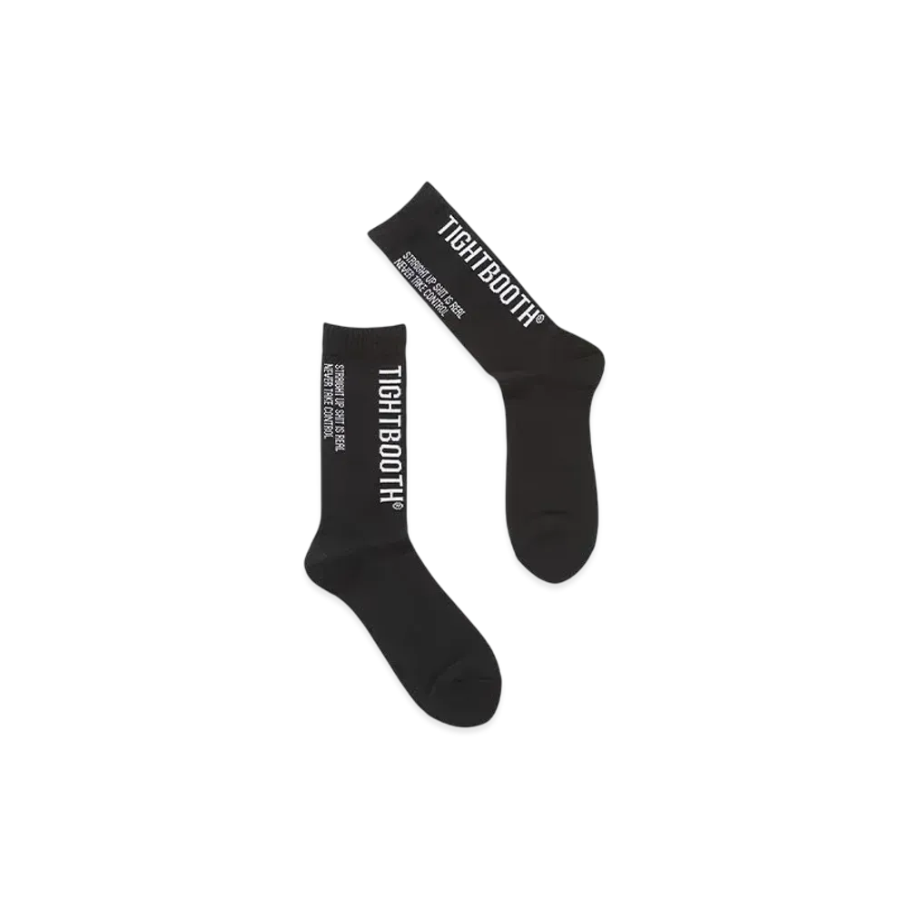 TIGHTBOOTH Label Logo Socks "Black"