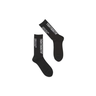 TIGHTBOOTH Label Logo Socks "Black"