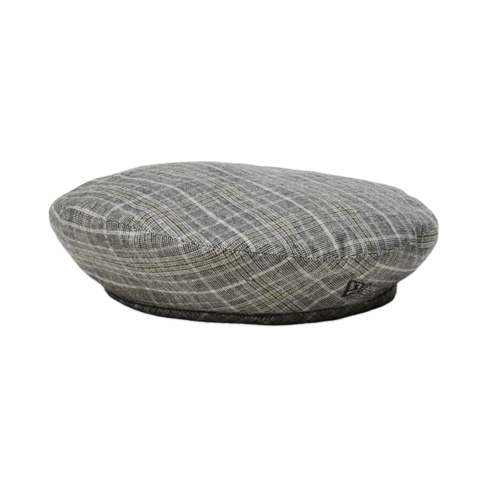 NEW ERA Beret Glitter Glen Check "Gray"