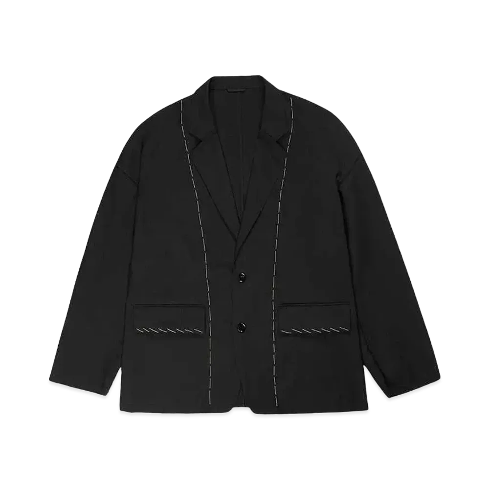 DISCOVERED TACKING DESIGN JACKET "BLACK"