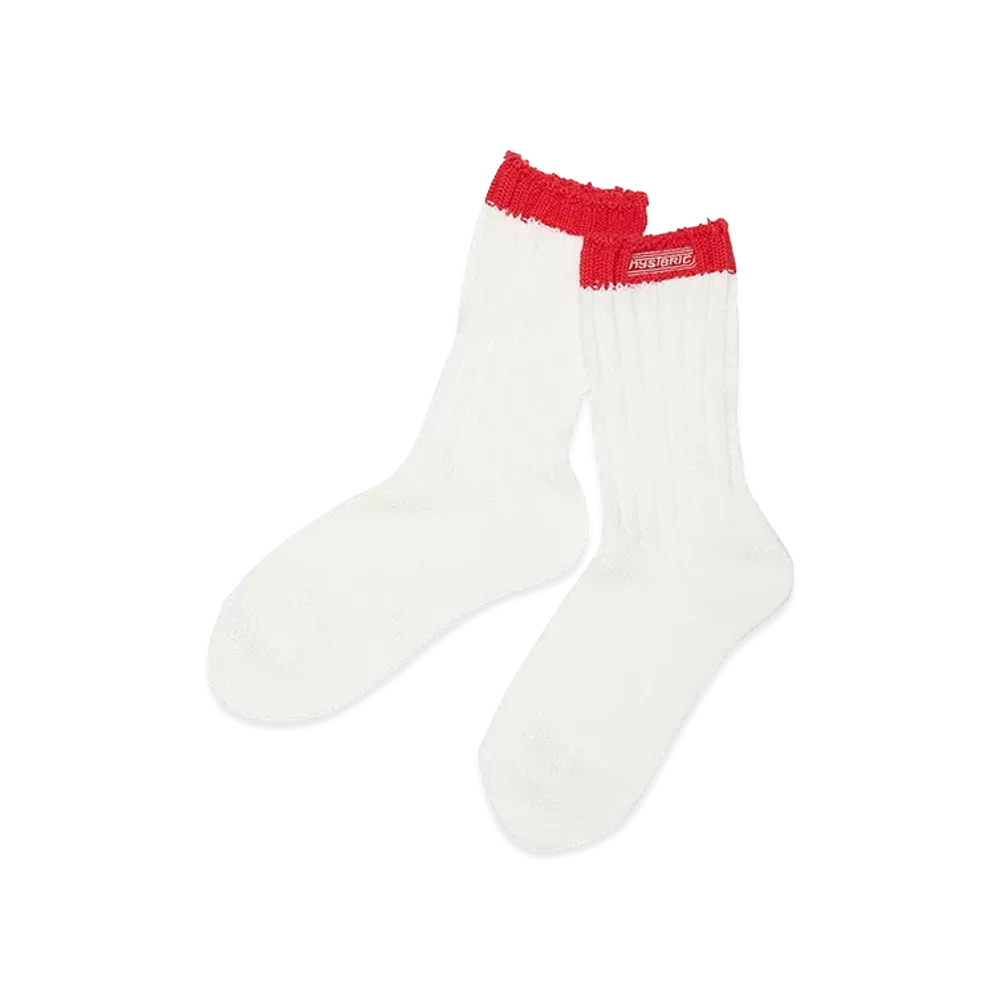 HYSTERIC GLAMOUR Hysteric Logo Embroidered Socks "White"
