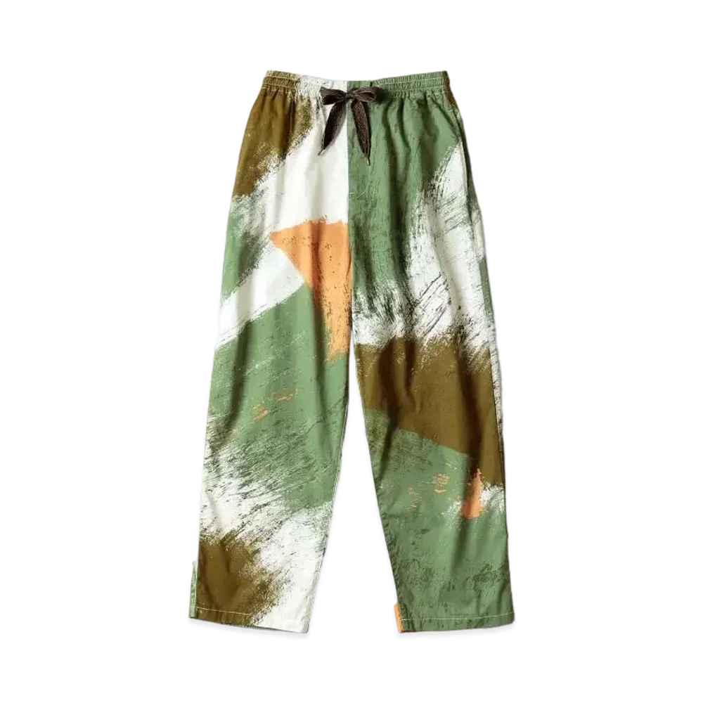 KAPITAL Combed Burberry Brush Camo Easy Pants "White"