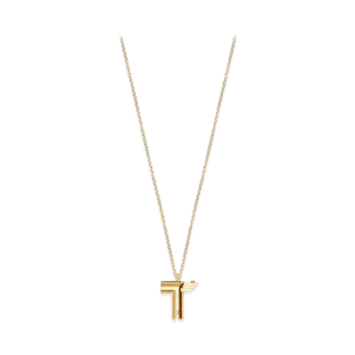 Louis Vuitton LV & Me Necklace Letter T "Gold"
