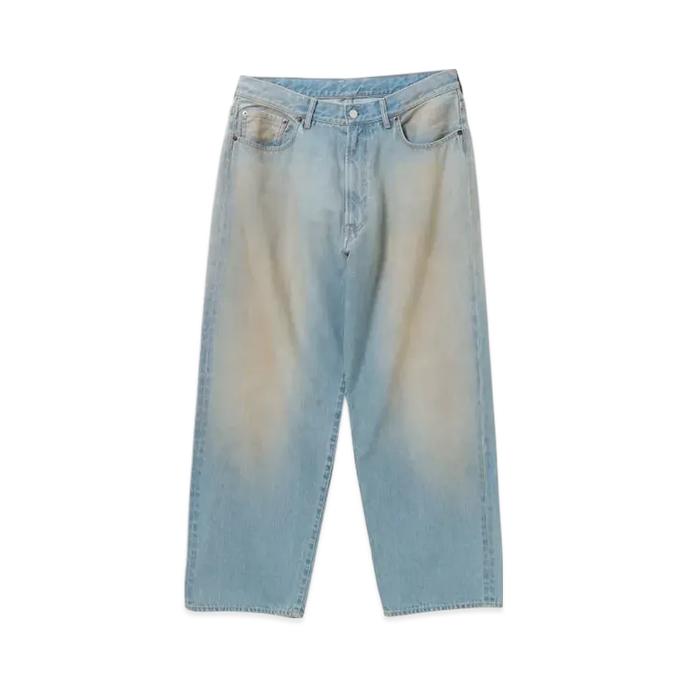 BEAMS Wide Fit Denim Pants "MidBlue"