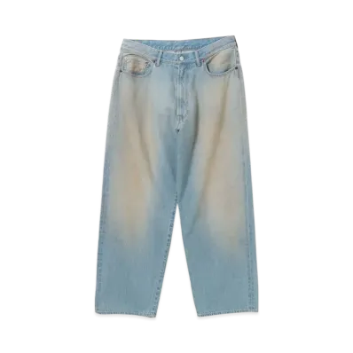 BEAMS Wide Fit Denim Pants "MidBlue"
