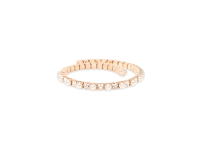 MIU MIU Crystal x Pearl Necklace "Cream White/Crystal"