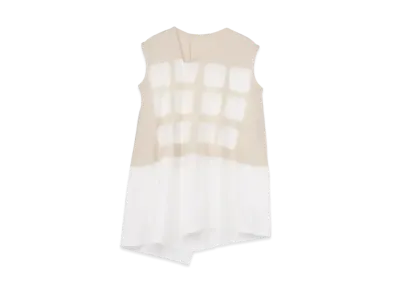 Yohji Yamamoto Y's STRONG TWIST BOARD DYE ASYMME FRENCH SLEEVE "Beige"
