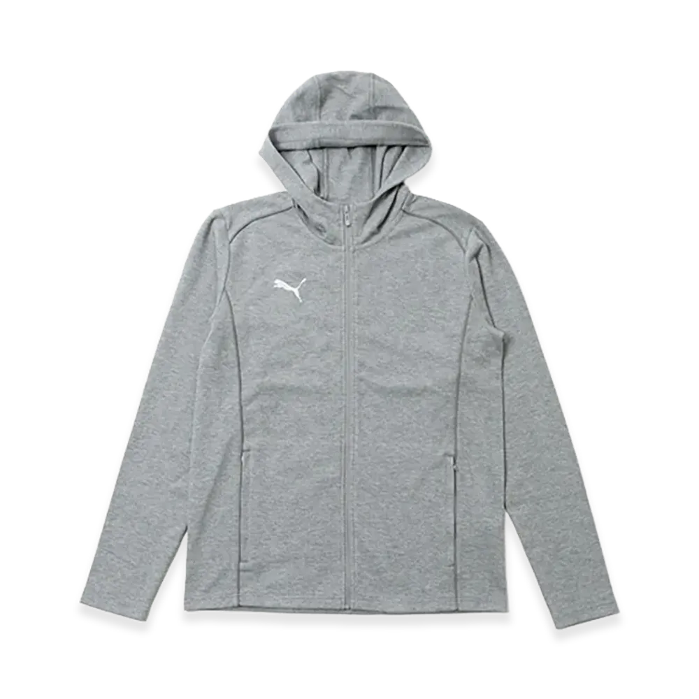 PUMA teamFINAL Casual Hooded Jacket "Medium Gray Heather"