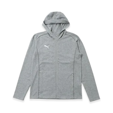PUMA teamFINAL Casual Hooded Jacket "Medium Gray Heather"
