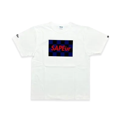 SAPEur Youth Checker S/S Tee "White"
