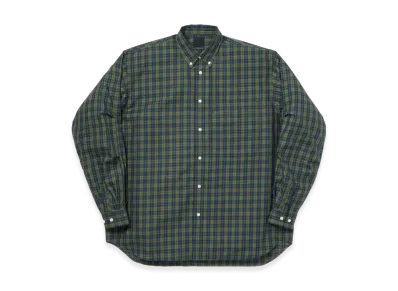 DAIWA PIER39 Women's Tech Button Down Shirt L/S Plaids "Light Olive"