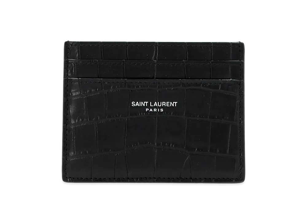 Saint Laurent Logo Card Holder "Black"