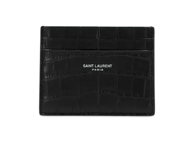 Saint Laurent Logo Card Holder "Black"