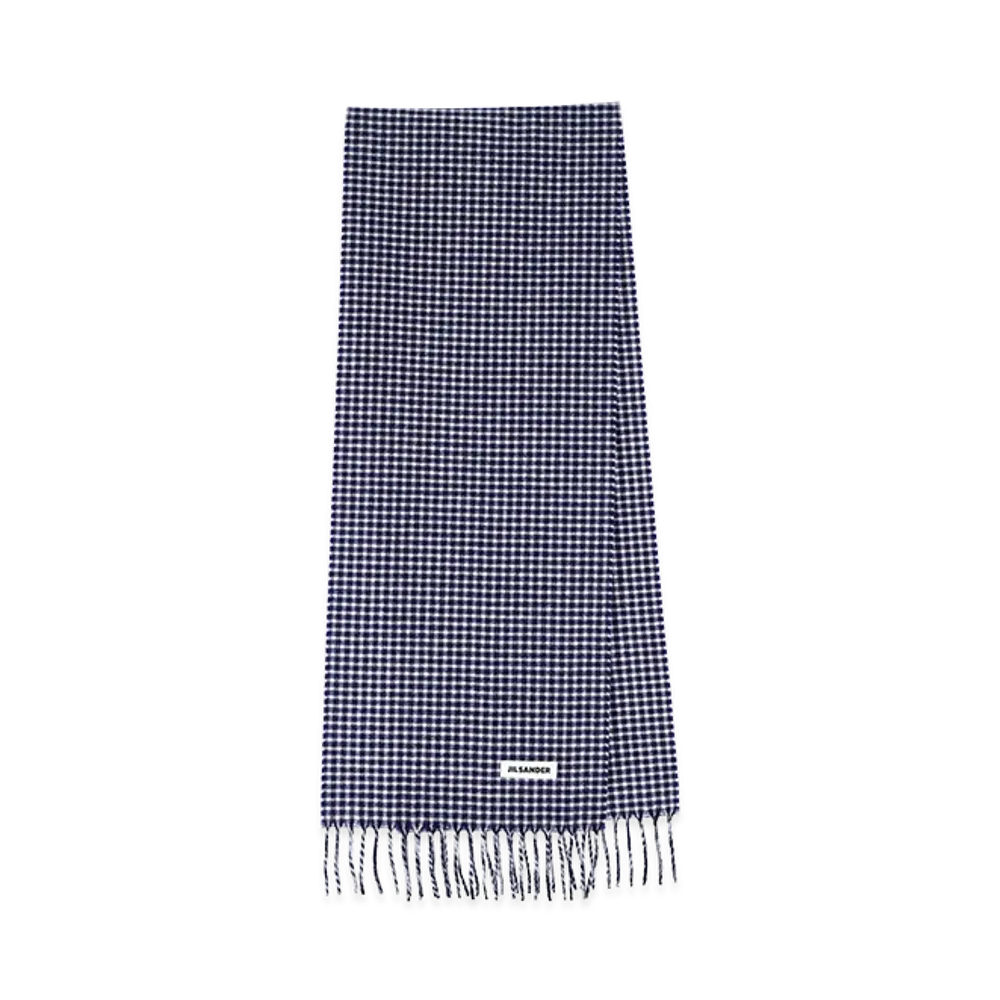 Jil Sander Virgin Wool Scarf "Blue"