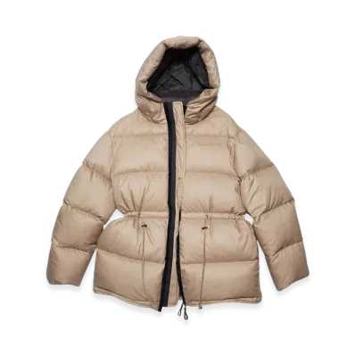 Acne Studios Hooded Puffer Jacket "Mushroom Beige"