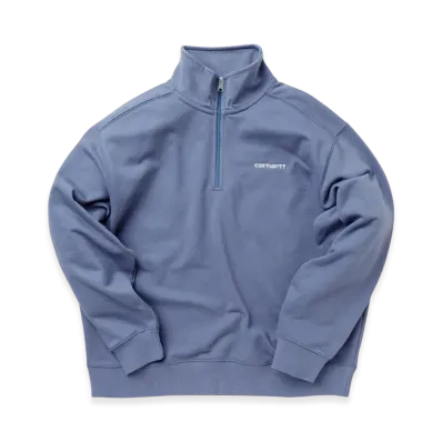 Carhartt WIP Women's Script Embroidery Highneck Sweatshirt Icesheet "Icesheet/White"