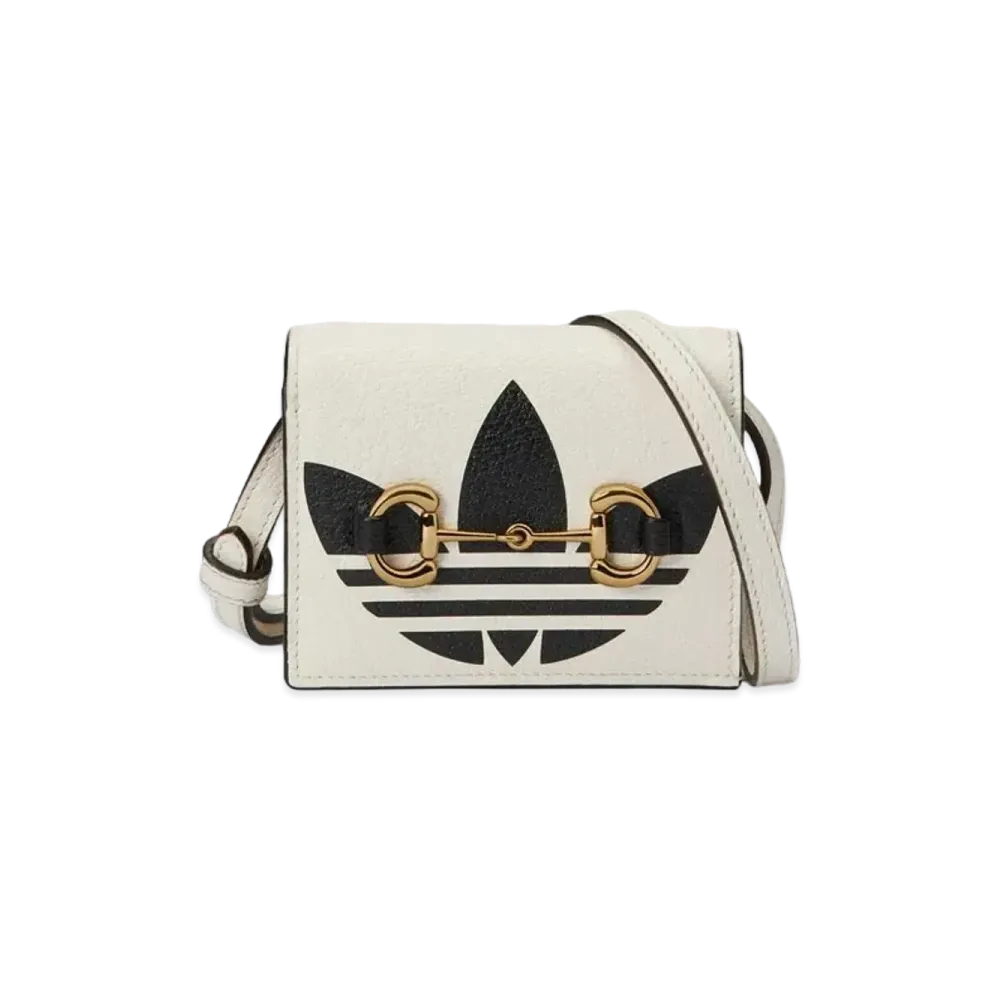 adidas x GUCCI Horsebit Card Case "Off White"