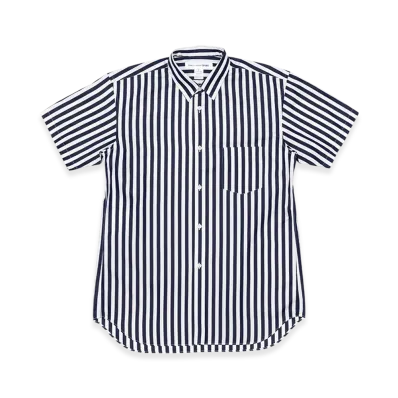 COMME des GARCONS SHIRT Yarn Dyed Cotton Stripe Poplin "Black"