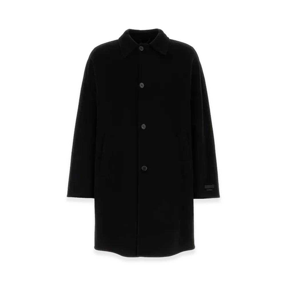 PRADA Cashmere And Wool Coat "Black"