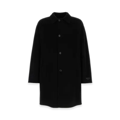 PRADA Cashmere And Wool Coat "Black"