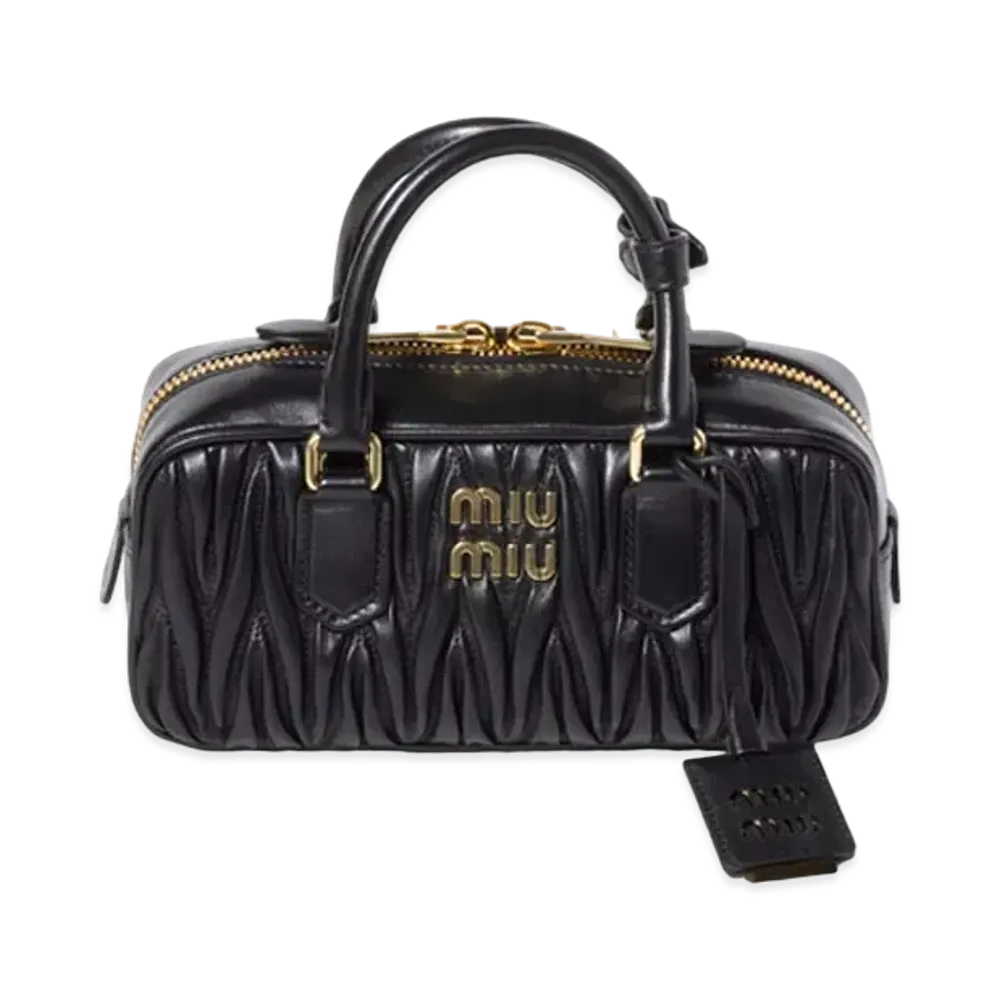 MIUMIU Arcadie Matelasse Nappa Leather Bag "Black"