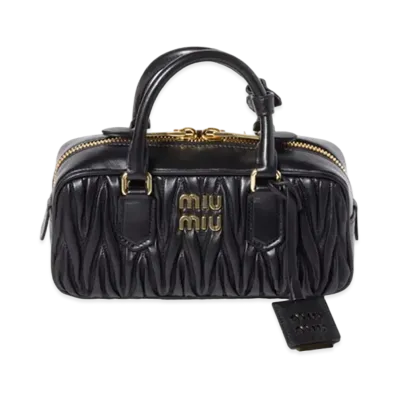 MIUMIU Arcadie Matelasse Nappa Leather Bag "Black"