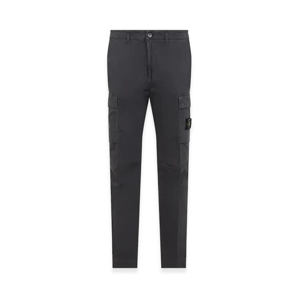Stone Island Cargo Trousers In Broken Cotton Twill "Grey"
