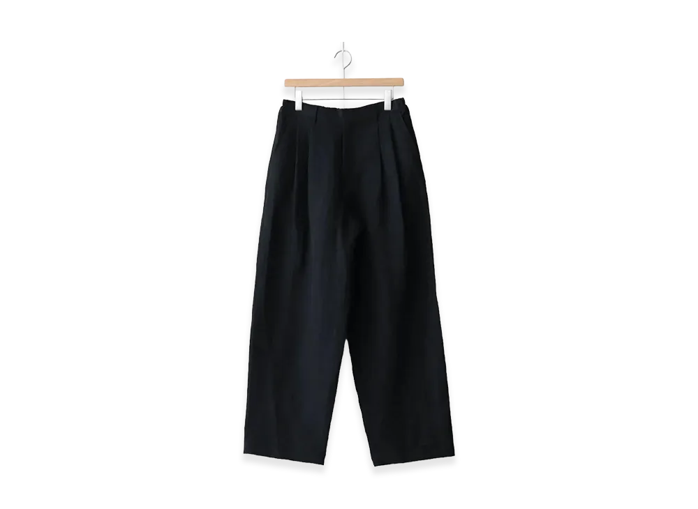 シュタイン Li/Ny ポプリン ワイド イージー トラウザーズ "ブラック"