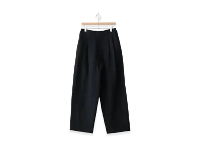 ssstein Li/Ny Poplin Wide Easy Trousers "Black"