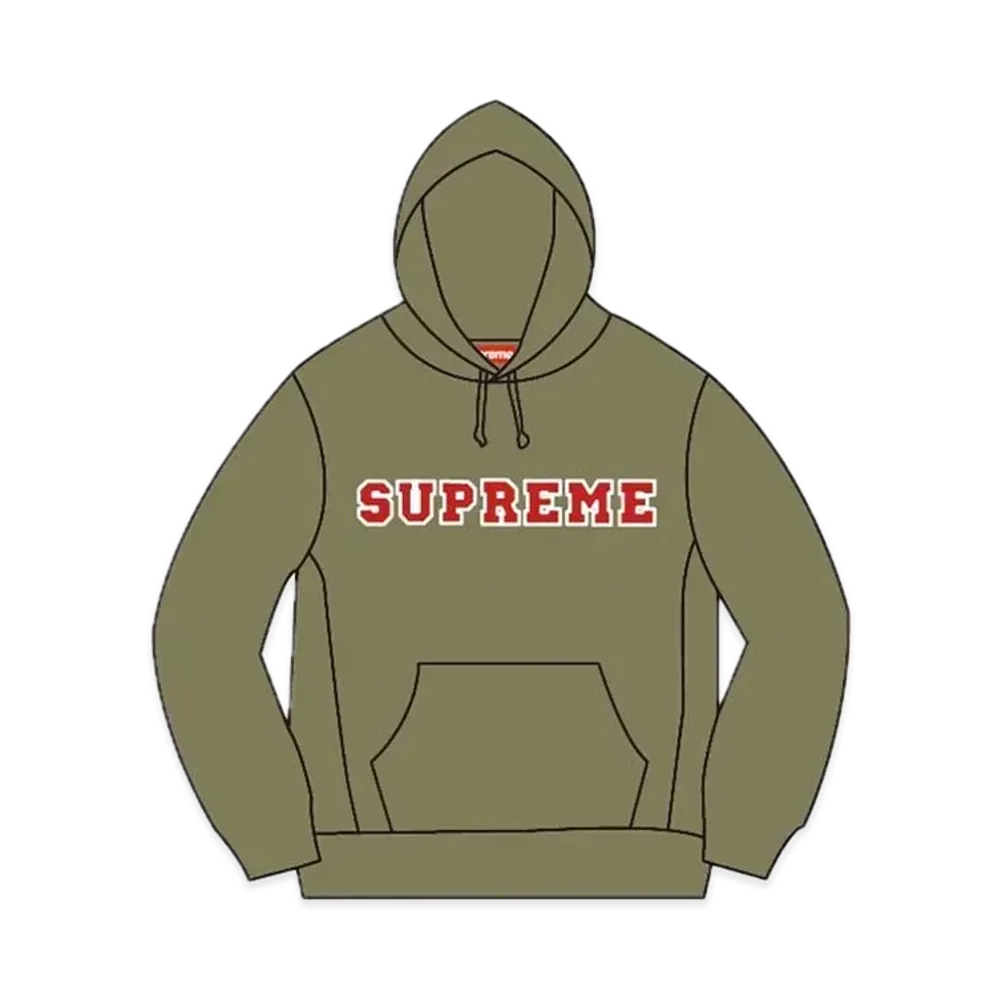 Supreme The Most Hooded Sweatshirt "Light Olive"