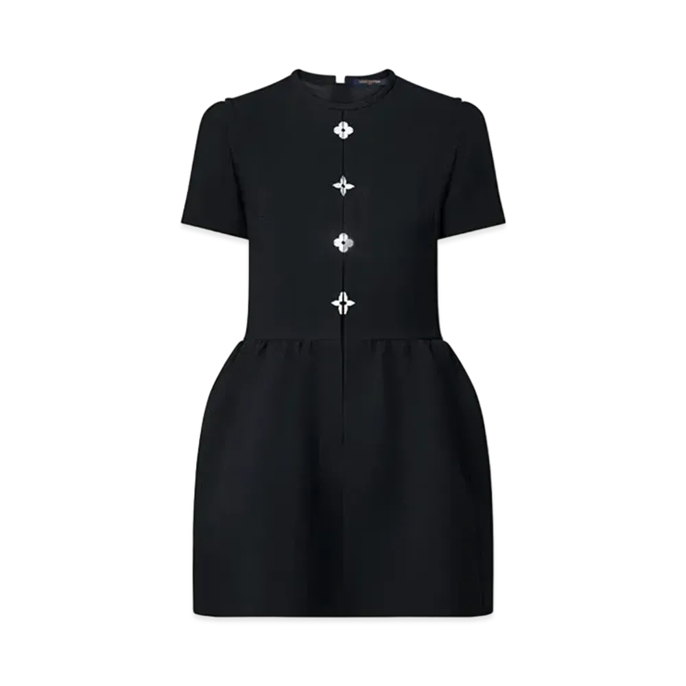 Louis Vuitton Monogram Flower Accent Dress "Noir"