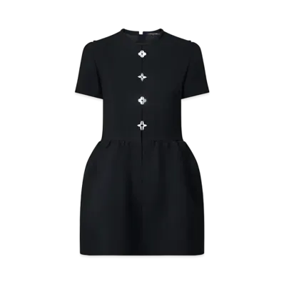 Louis Vuitton Monogram Flower Accent Dress "Noir"